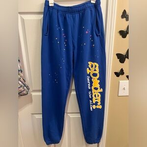 SP5DER TC Blue Sweatpants. size XL